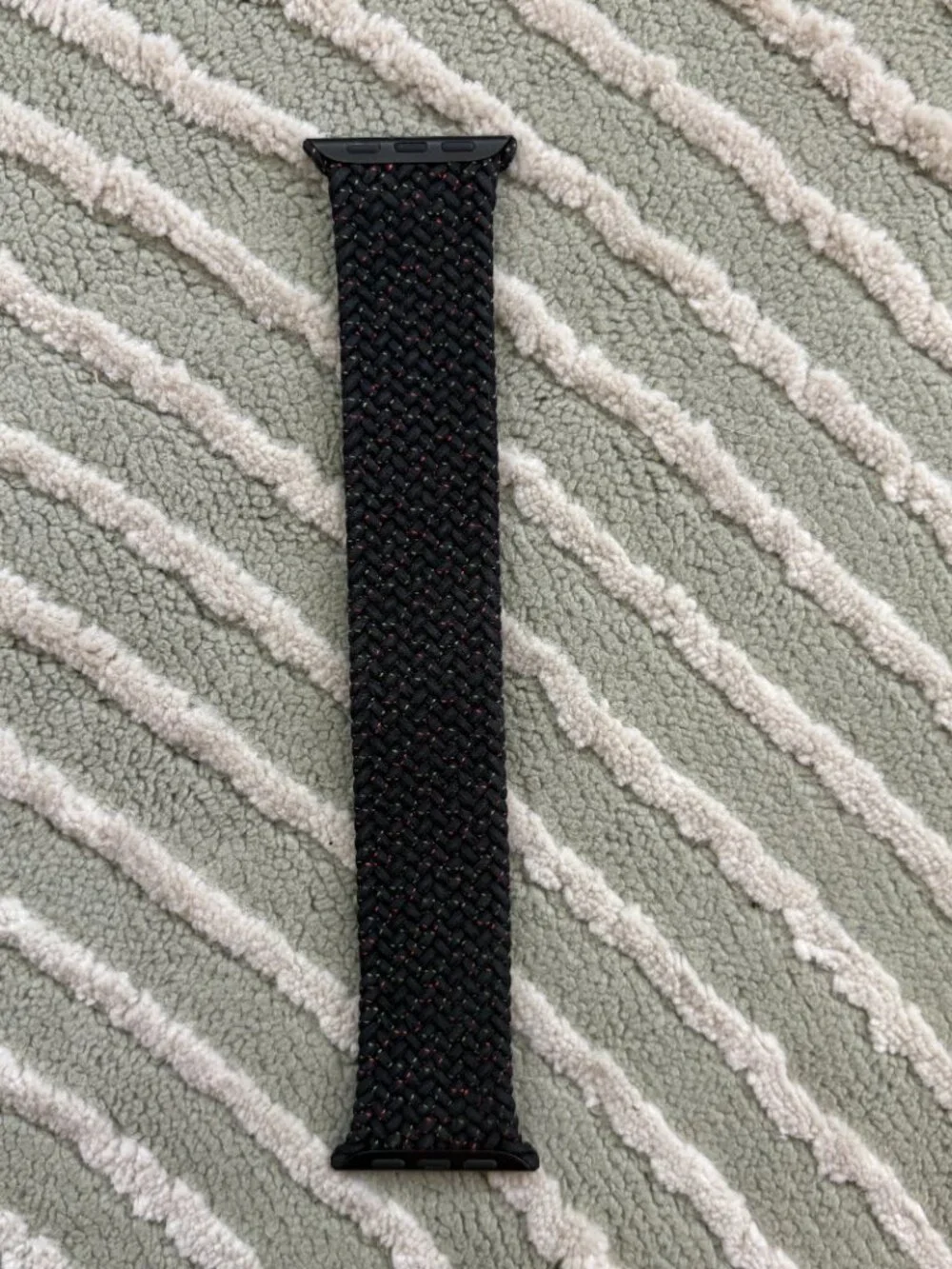 Official Apple Watch Limited Edition Black Unity Braided Solo Loop Band - 45mm